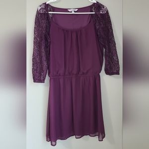 Speechless Lace-sleeve Dress